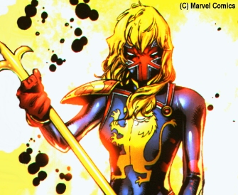 The New Captain Britain (C) Marvel Comics. Art by Olivier Coipel.